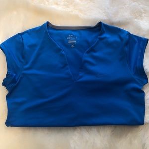 Nike Dri-Fit Women Open Collar Shirt Sz L